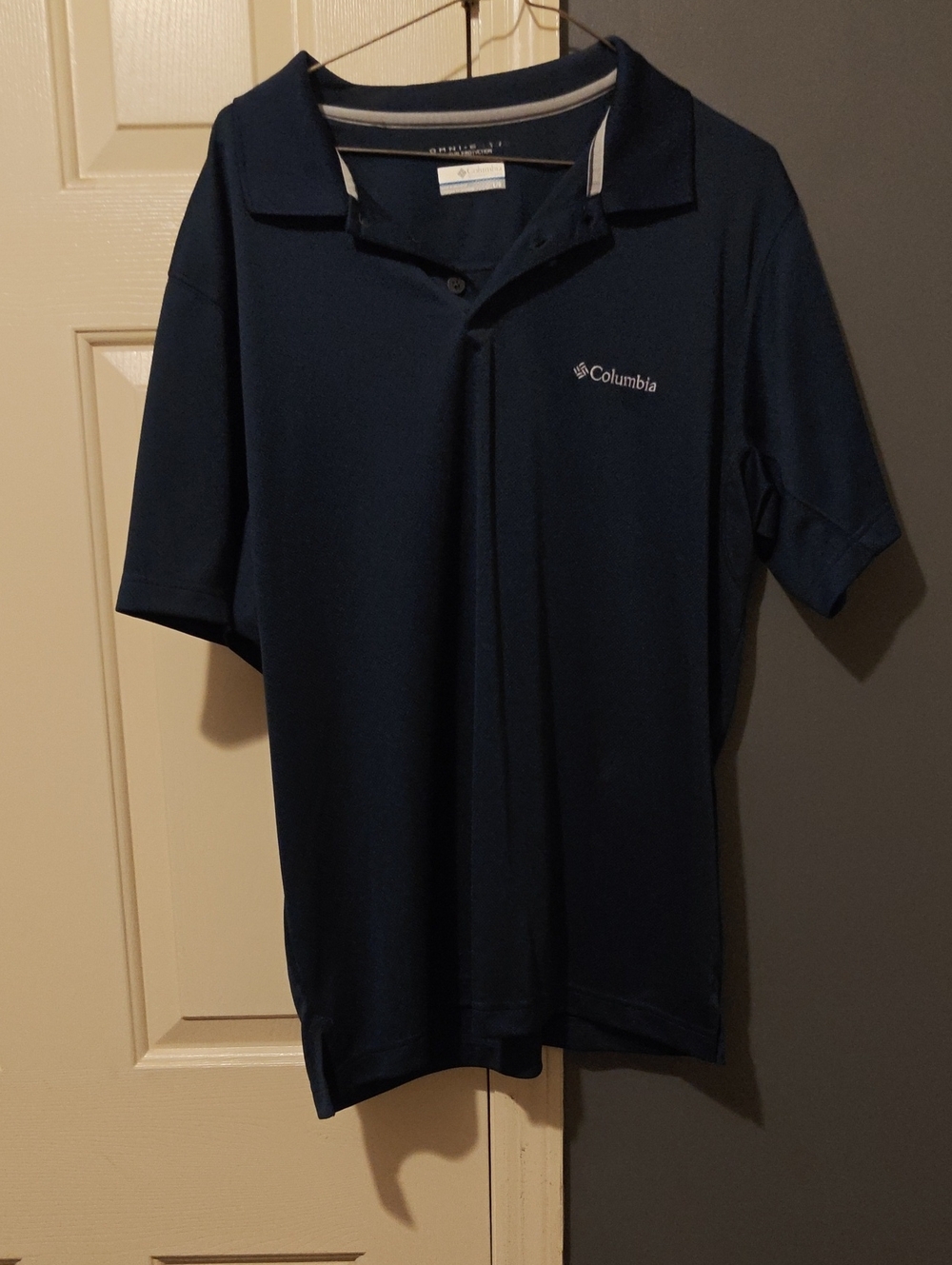 Columbia Men's Dark Navy Short Sleeve Polo